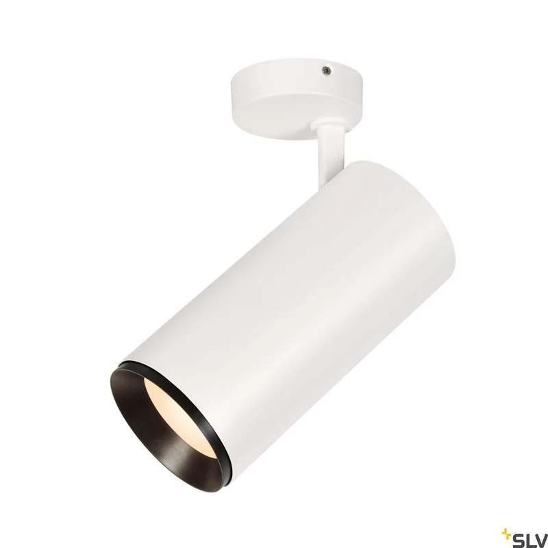 SLV NUMINOS® SPOT DALI XL, Deckenaufbauleuchte weiß / schwarz 36W 3000K 36°