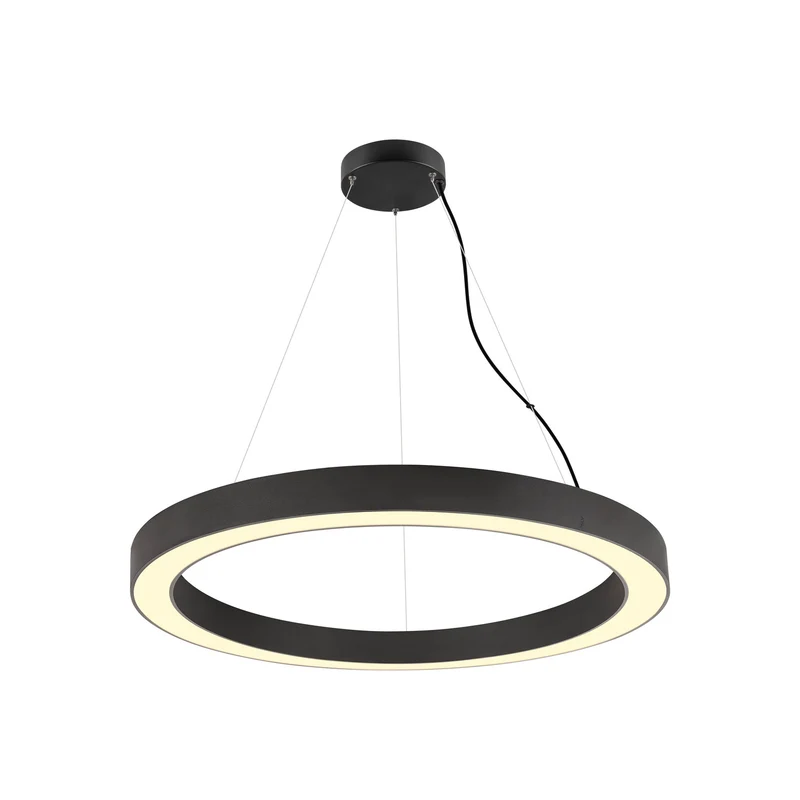 MEDO® RING 90, Pendelleuchte, Pendellänge 300 cm, 3000/4000 K, 110°, PHASE, schwarz