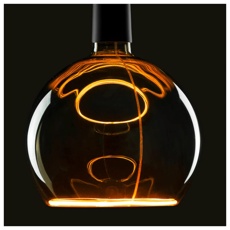 LED Floating Globe 200, LED-Leuchtmittel, smokey black, E27, PHASE, 6 W, 1900 K