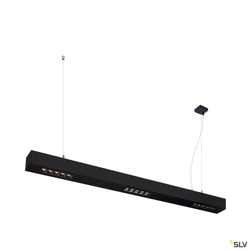 SLV Q-LINE PD, LED Indoor Pendelleuchte, 1m, BAP, schwarz, 3000K