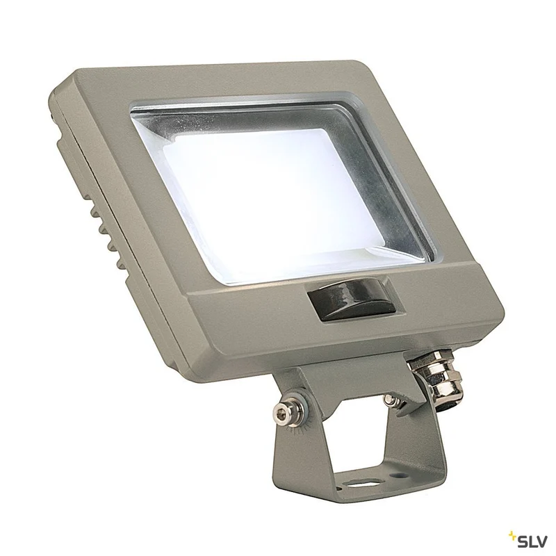 SLV SPOODI SENSOR, LED Outdoor Wandaufbauleuchte, 11W, silbergrau, 4000K