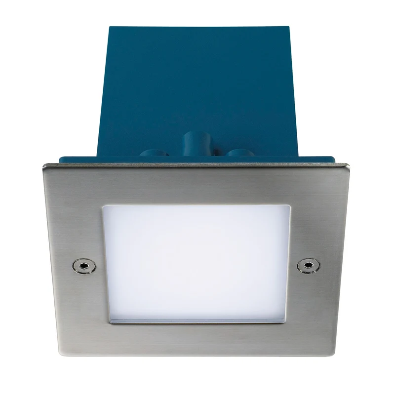 SLV FRAME OUTDOOR 16 LED Wand-einbauleuchte, quadratisch,Edelstahl, weiss