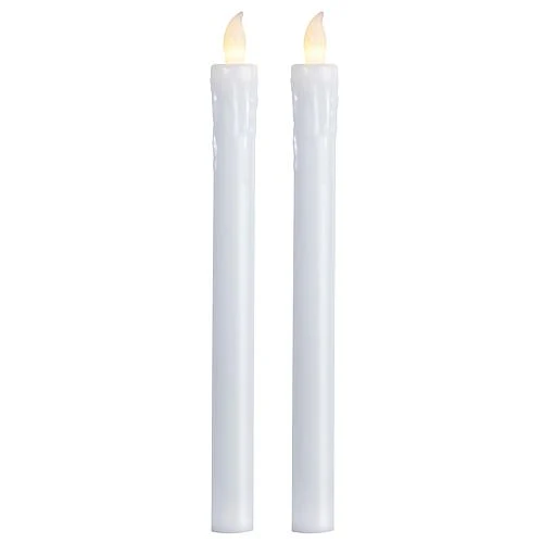 ***LED-Kerzen 2er-Set 'Presse' weiß 066-60