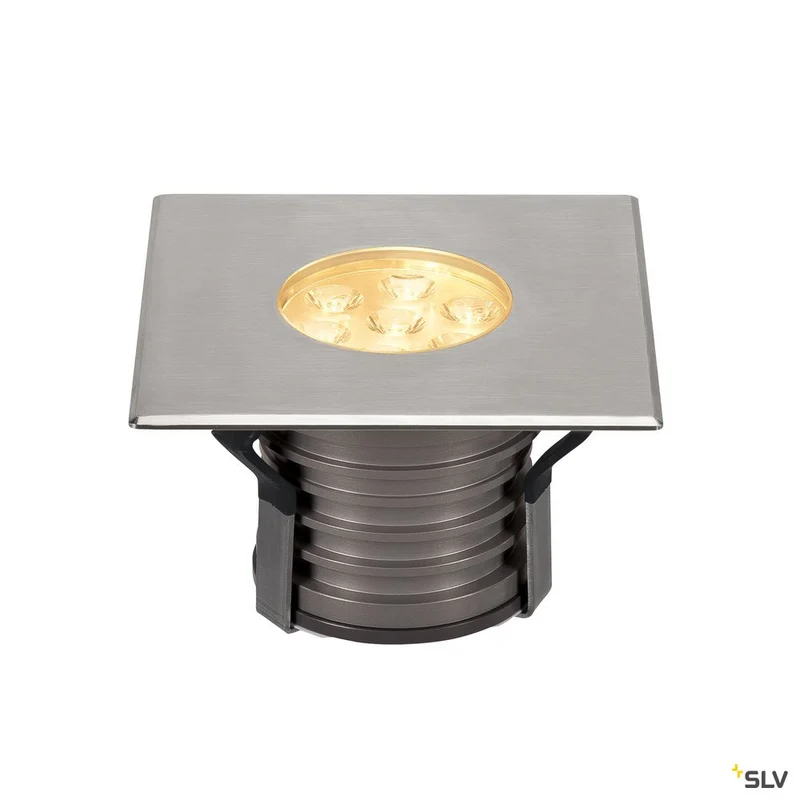 SLV DASAR PREMIUM HV, Bodeneinbau- leuchte, eckig, 10W, 24°, 3000K
