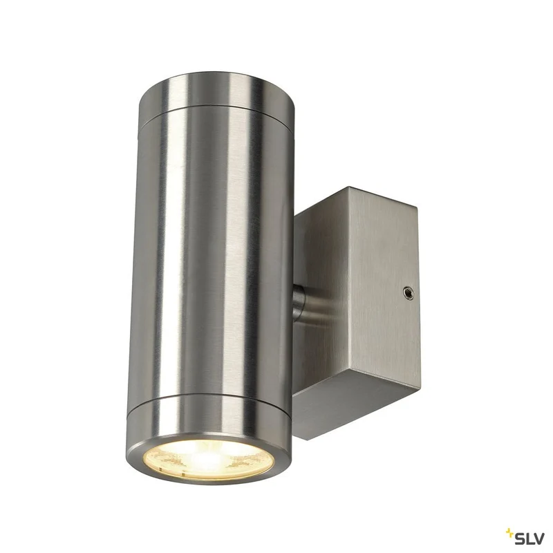 SLV ASTINA STEEL LED Wandleuchte, rund, Edelstahl 316