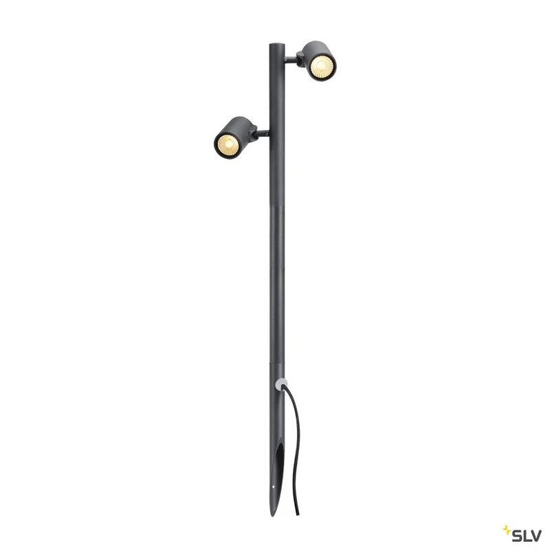 SLV GUNNSY Leuchtenkopf, double spot, sandy anthracite, 8W LED, 3000K