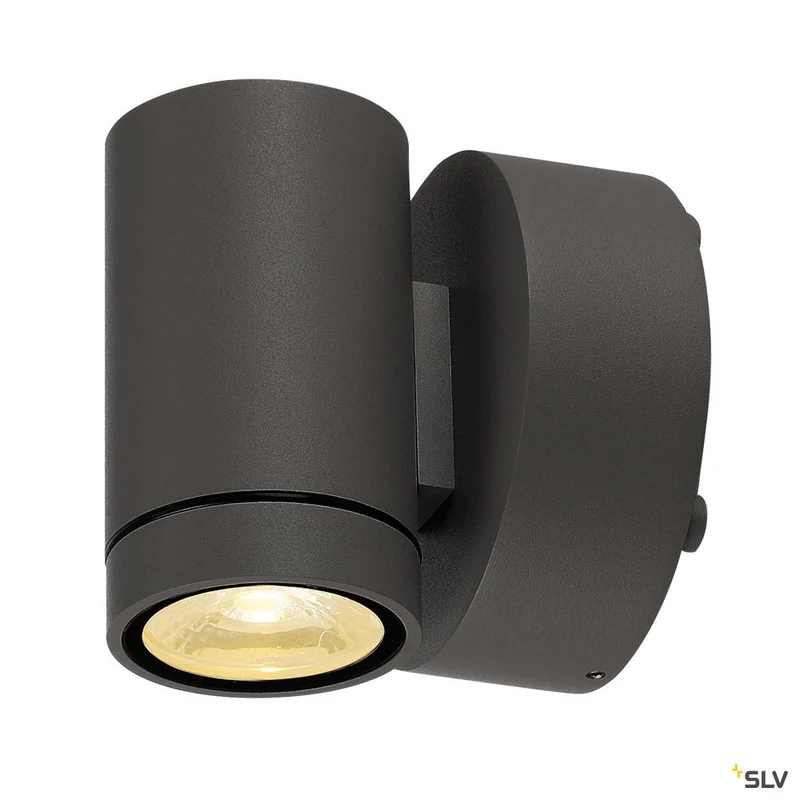 SLV GUNNSY WALL Downlight, sandy anthracite,8W LED, 3000K