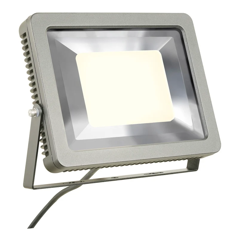 SLV SPOODI Strahler, eckig, 60W, silbergrau, 3000K LED