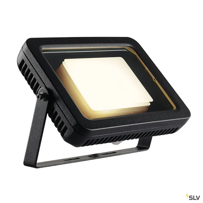 SLV SPOODI Strahler, eckig, 30W, schwarz, 3000K LED