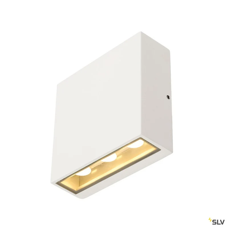 SLV BIG QUAD Wandleuchte, eckig, weiss, 6x1W LED, warm-weiss