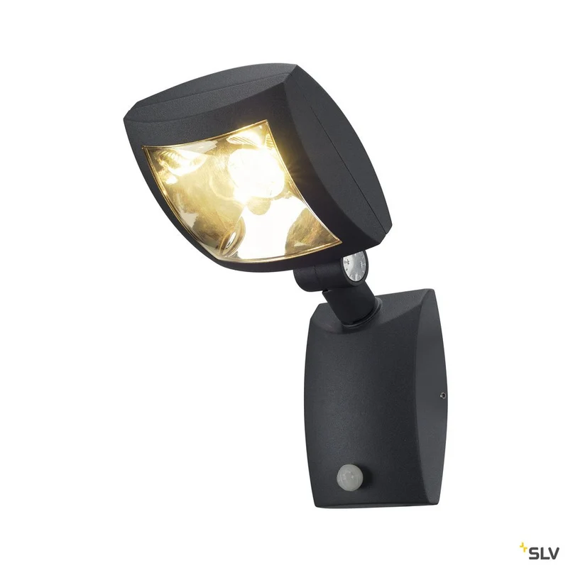 SLV MERVALED S Wandleuchte, anthrazit, 12W LED, warm-weiss, mit Sensor