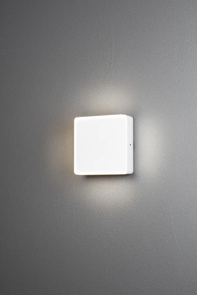 Konstsmide Cesena Wandleuchte weiss 10W HP LED, Dämmerungssensor