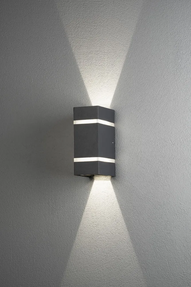 Konstsmide Cremona Wandleuchte 2x3W High Power LED anthrazit
