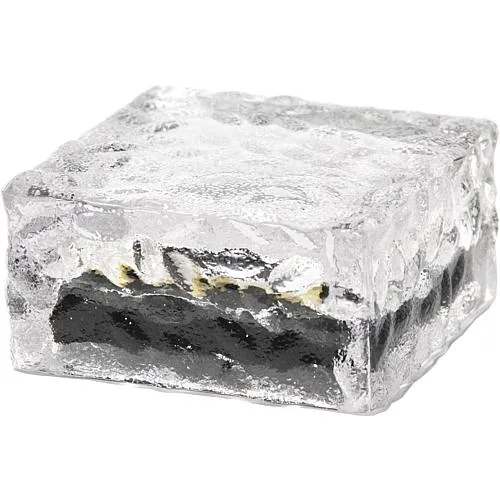 EGB Solar-Glasstein 100x100mm, 4 LED´s hellweiß