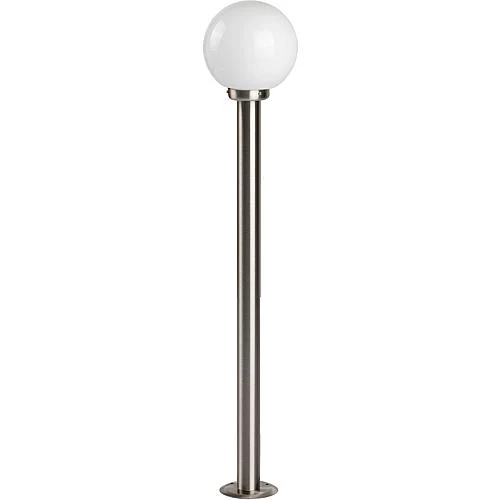 EGB Edelstahl-Pollerleuchte IP44, Glas opal D200mm 1x E27 / max 60W