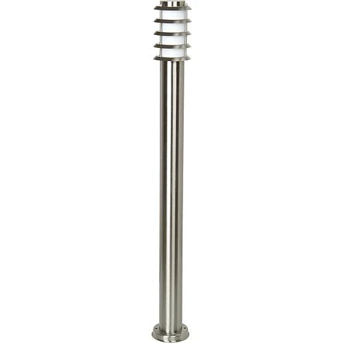 EGB Edelstahl-Pollerleuchte IP44, Kunst.-Glas opal 1x E27 / max 40W