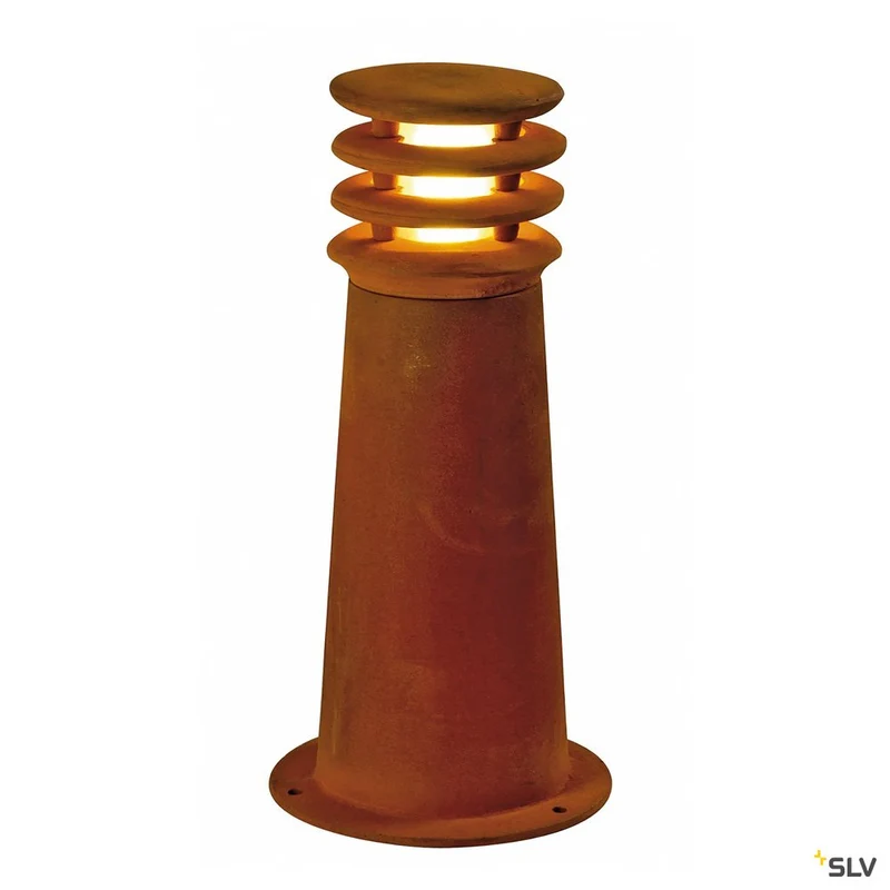 SLV Pollerleuchte RUSTY 40 eisen rost E27 11W IP55