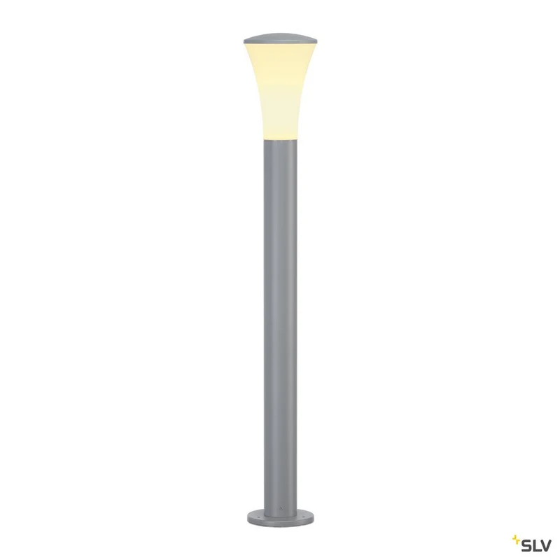 SLV ALPA CONE 100 Stehleuchte, silbergrau, E27 ESL, max. 24W, IP55