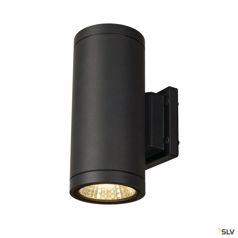 SLV ENOLA_C OUT UP-DOWN Wand- leuchte, rund, anthrazit, 9W LED, 3000K