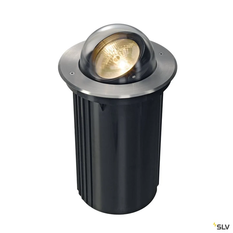 SLV DASAR BULLSEYE QRB111 Boden- einbaustrahler, rund, Edel- stahl 316, G53, max.50W