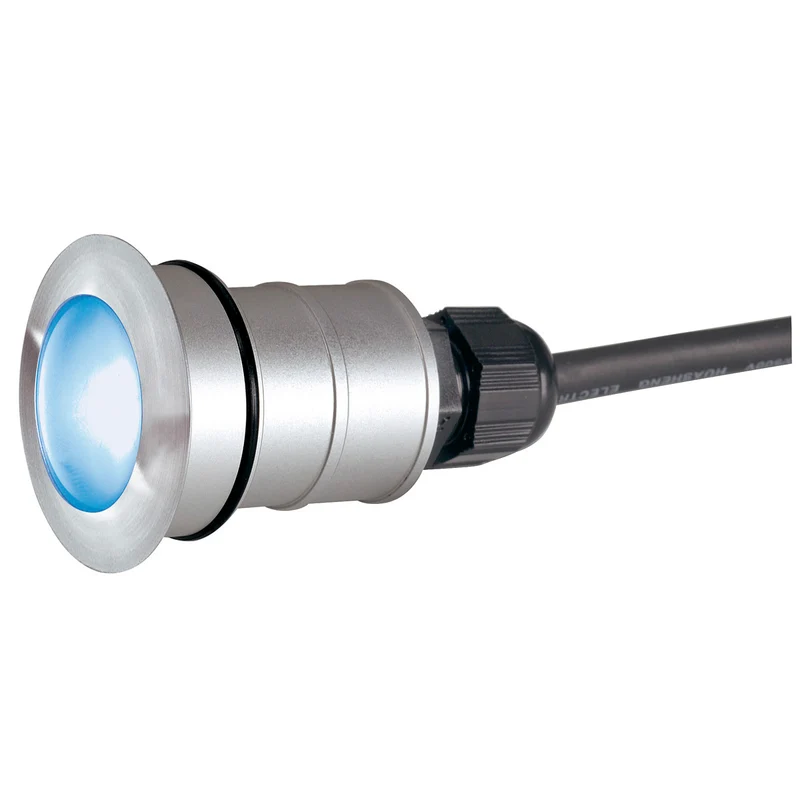 SLV POWER TRAIL-LITE round, Edelstahl 316, 1W LED, blau, IP67