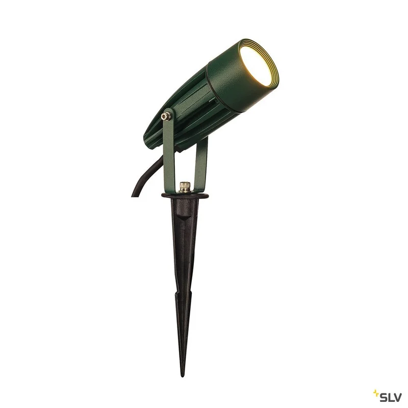SLV SYNA LED, Erdspiess, grün, 230V, 3000K