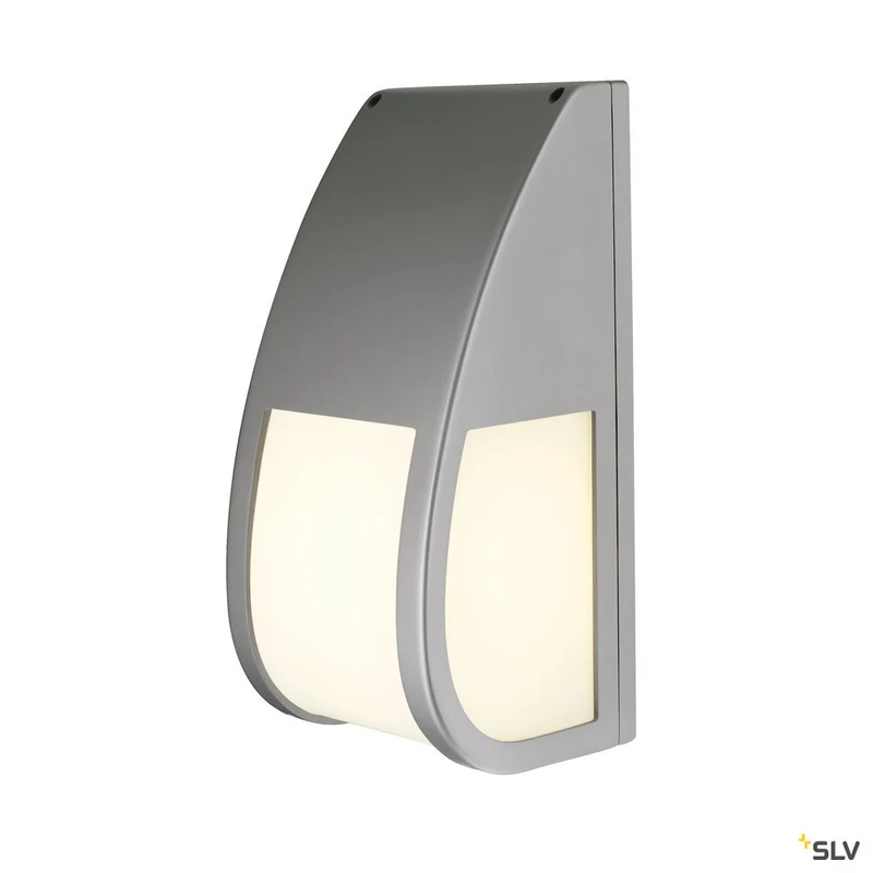 SLV KERAS ELT Wandleuchte, silbergrau, E27 ESL, max. 25W, IP54