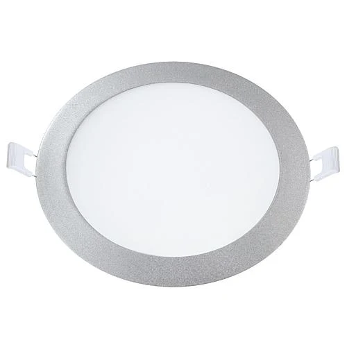 EGB LED Panel 18W rund, silber 1350lm 3000K (Lieferung ohne Netzgerät - optional wählbar)