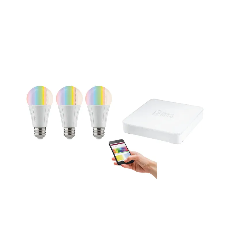 Paulmann SmartHome Starter Set Soret 3xAGL 7,5W RGBW mit SmartFriends Box