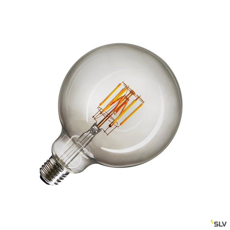 SLV LED Leuchtmittel, G125, E27, 2000-29000K, 280°, dimmbar, Rauchglas