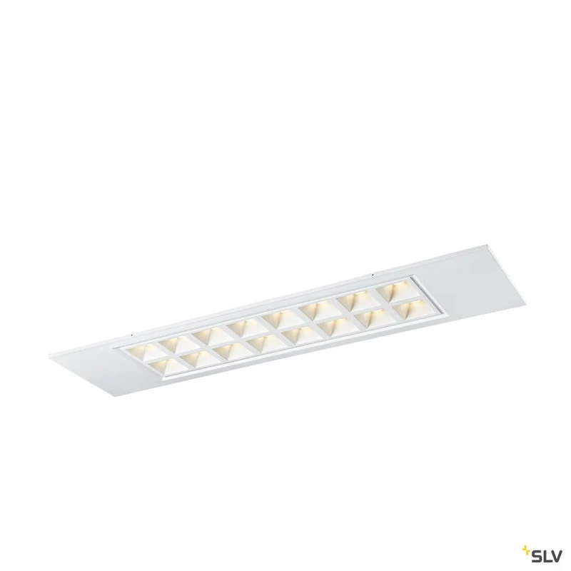 SLV PAVONO 300x1200 Indoor LED Deckeneinbauleuchte weiß 4000K UGR 16
