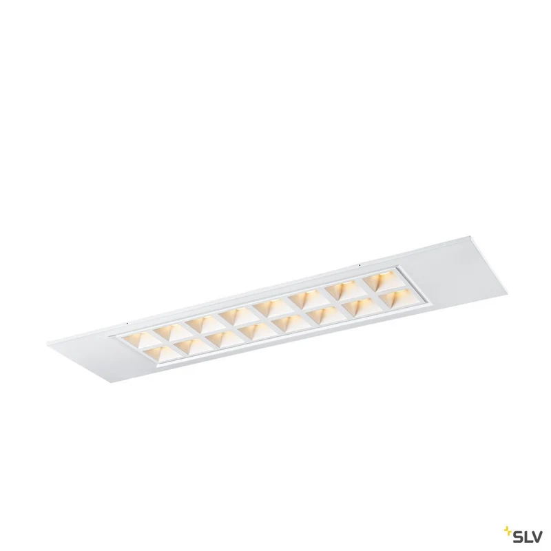 SLV PAVONO 300x1200 Indoor LED Deckeneinbauleuchte weiß 3000K UGR 16