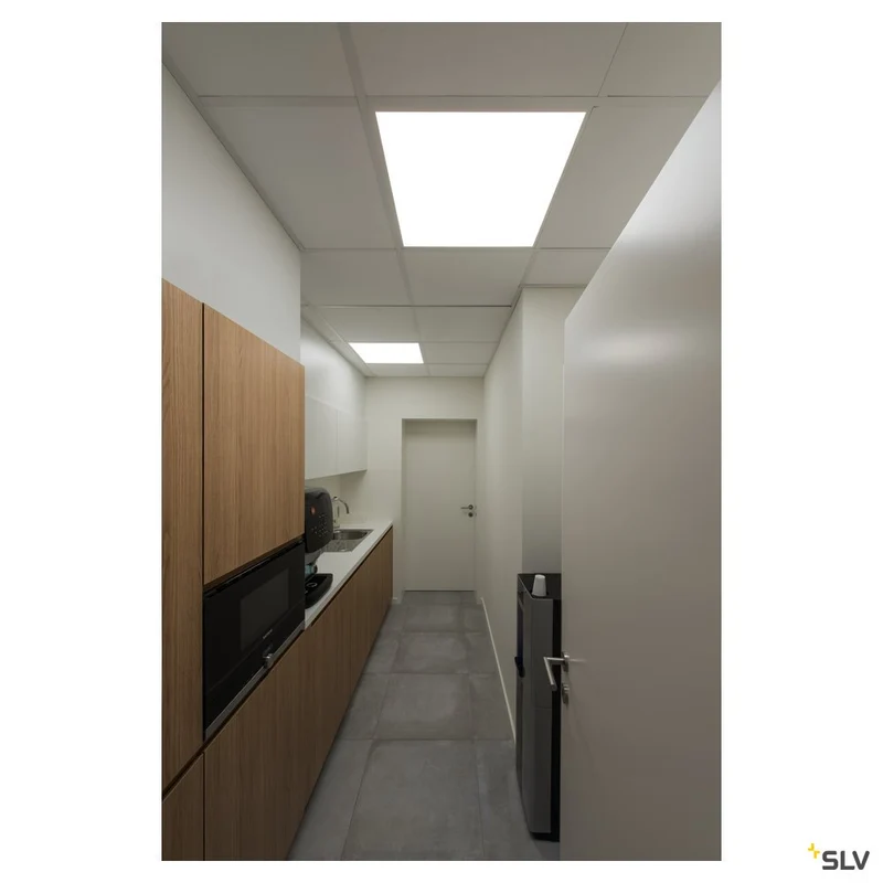 SLV LED PANEL 620x620 Indoor LED Deckeneinbauleuchte weiß 3000K UGR 19