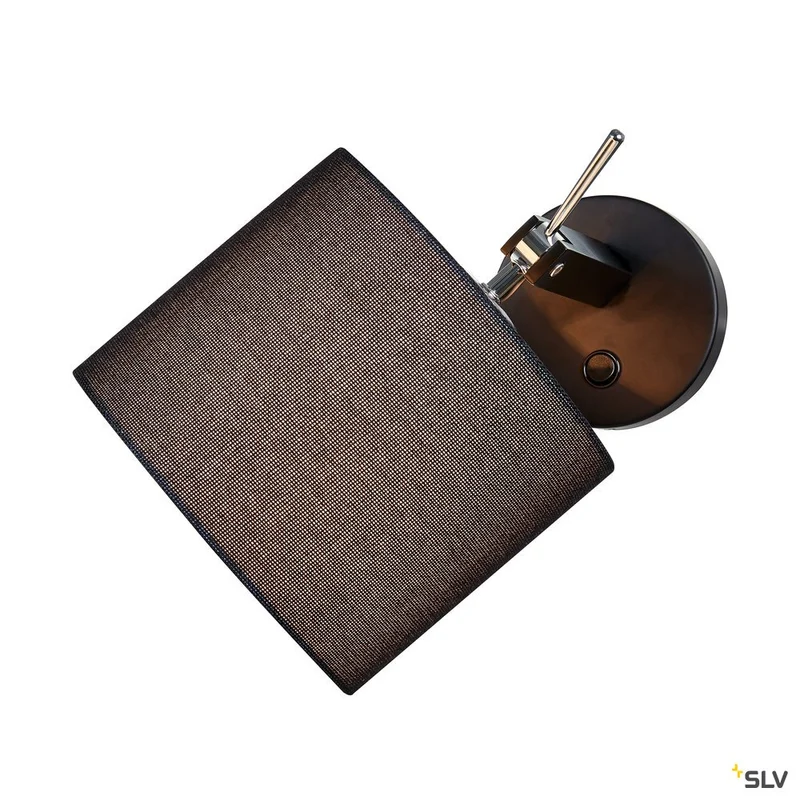 SLV FENDA E27 Indoor Wandaufbauleuchte schwarz ohne Schirm