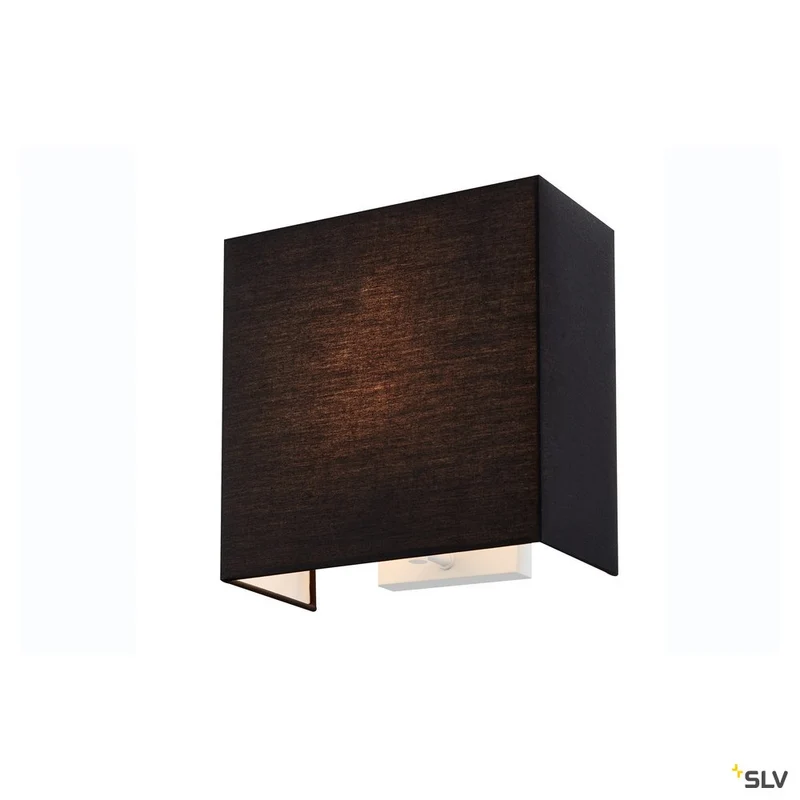 SLV ACCANTO SQUARE E27 Indoor Wandaufbauleuchte schwarz