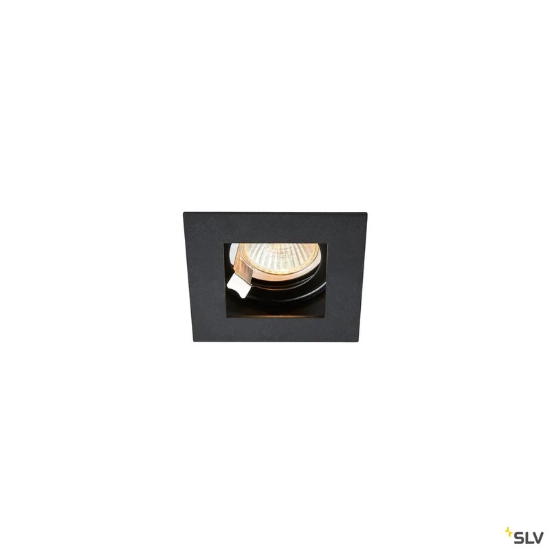 SLV INDI REC 1S QPAR51 Indoor Deckeneinbauleuchte schwarz eckig GU10 max 50W