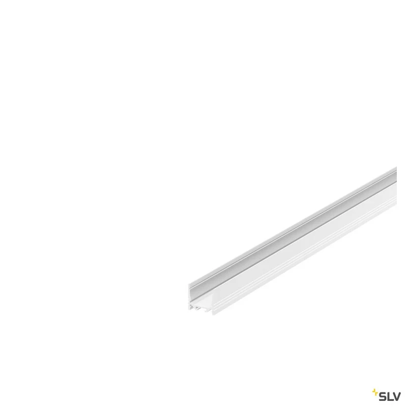 SLV GRAZIA 20 LED Aufbauprofil, standard, gerillt, 2m, weiss