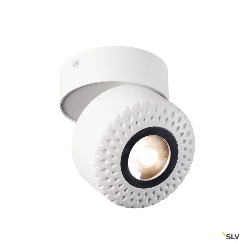 SLV TOTHEE LED Wand- und Deckenleuchte, weiss/schwarz, 3000K, 25°