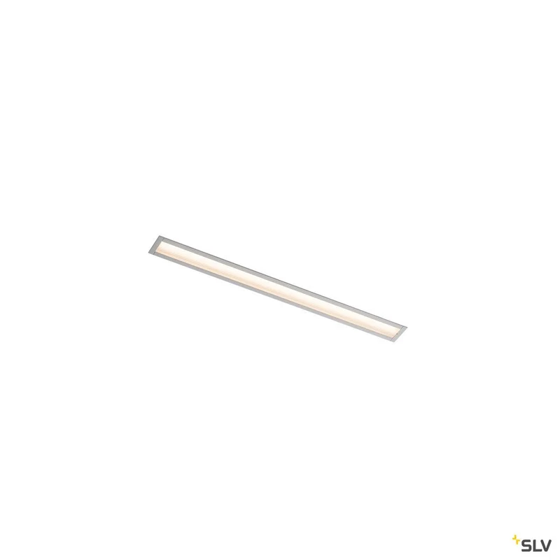 SLV ANINDA LED Wand- und Deckeneinbauleuchte, kurz, silbergrau, 3000K, 90°