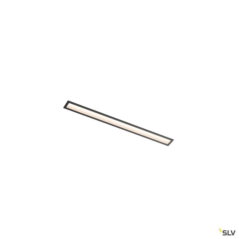 SLV ANINDA LED Wand- und Deckeneinbauleuchte, kurz, schwarz, 3000K, 90°