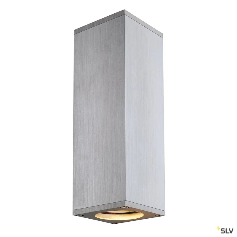 SLV THEO UP/DOWN, QPAR51, Wandleuchte, alu gebürstet, max. 2x50W