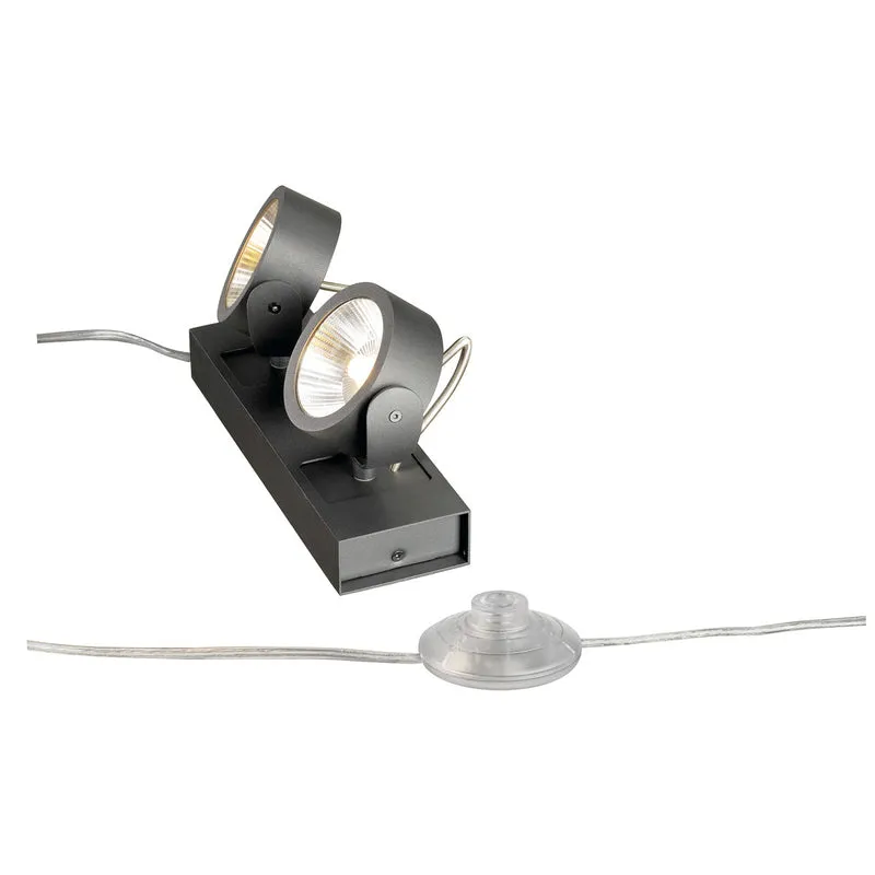 SLV KALU LED 2 FLOOR Bodenleuchte, schwarz, 3000K, 24°