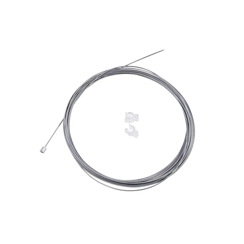 SLV Drahtseilabhängung aus Stahl, 1,0mm x 3000mm, einseitig mit Nippel, inkl. 2 Kabelclips