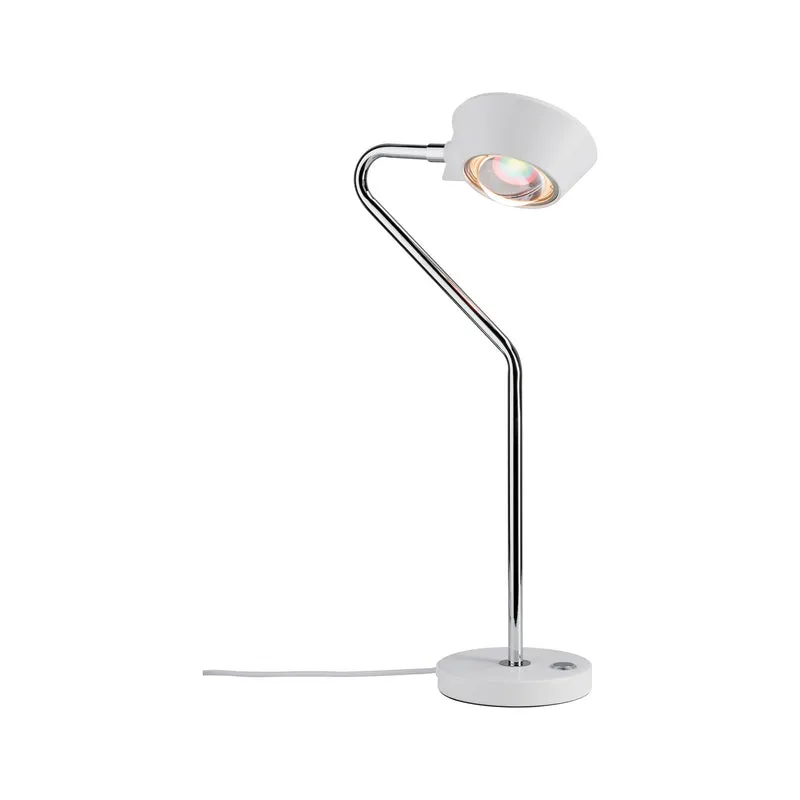 Paulmann Ramos Tischleuchte dim LED 8W Weiß matt matt Chrom 230V Kunststoff/Metall