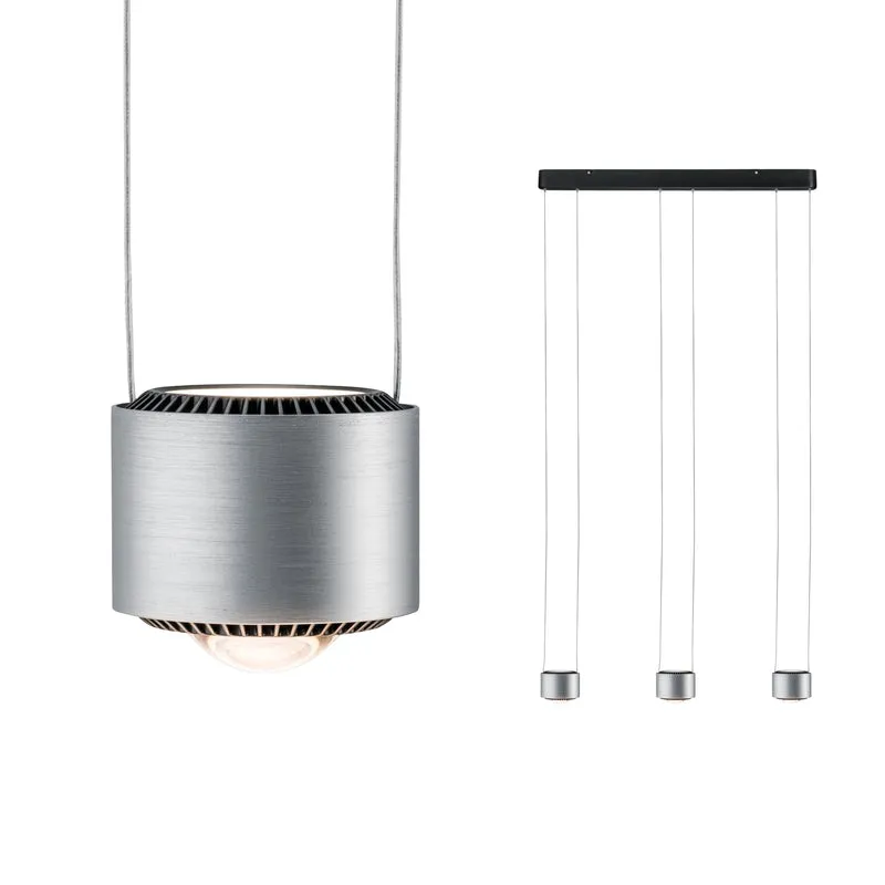 Paulmann Aldan Pendelleuchte dim LED 3x9W Schwarz/Alu gebürstet 230V Aluminium
