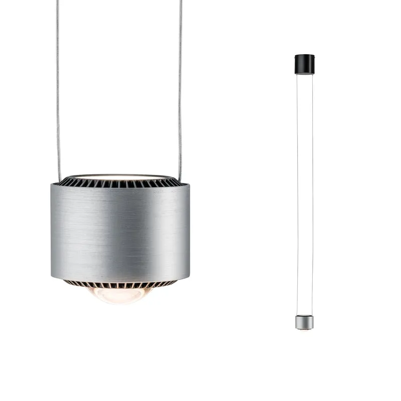 Paulmann Aldan Pendelleuchte dim LED 1x13W Schwarz/Alu gebürstet 230V Aluminium