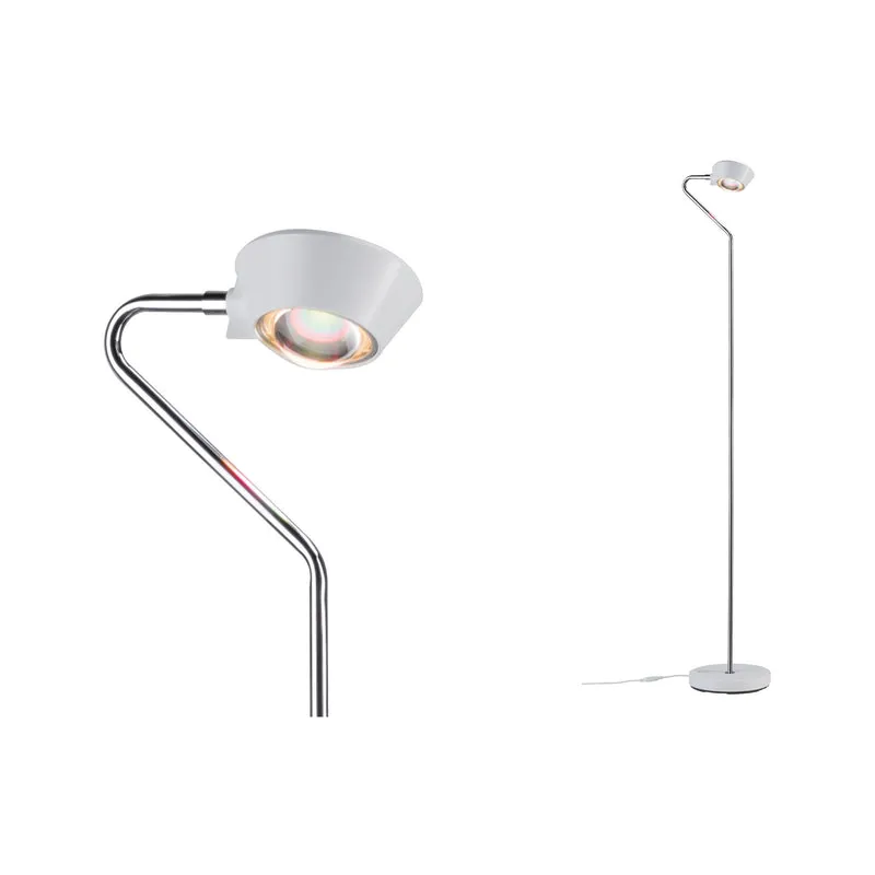 Paulmann Ramos Stehleuchte dim LED 11W Weiß matt Chrom 230V Kunststoff/Metall