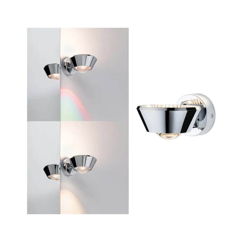 Paulmann WallCeiling Sabik IP44 LED dimmbar 13W Chrom 230V Kunststoff