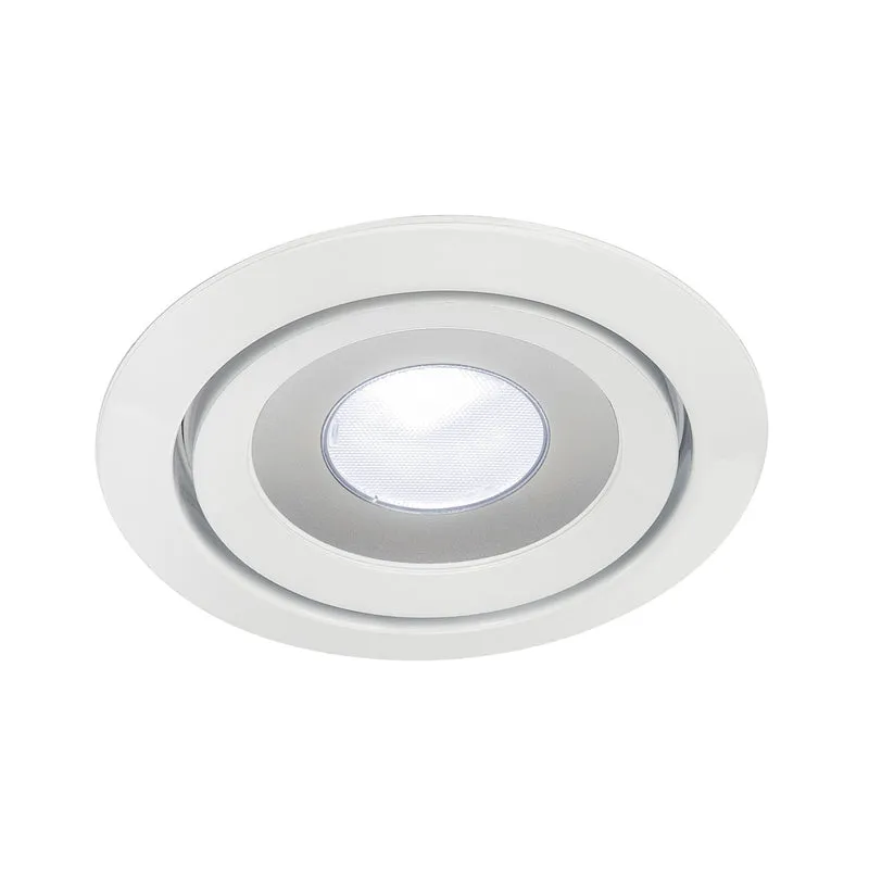 SLV LUZO LED DISK, Decken-einbauring, rund, weiss,4000K, 11W, 85°