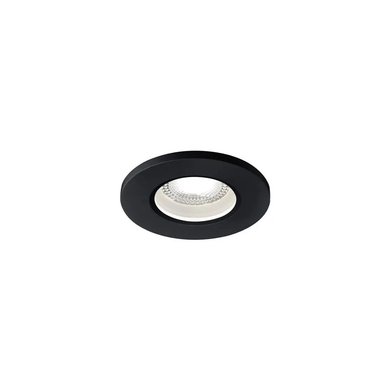 SLV KAMUELA LED Fire-rated Deckeneinbauleuchte, schwarz, 4000K, 38°, IP65